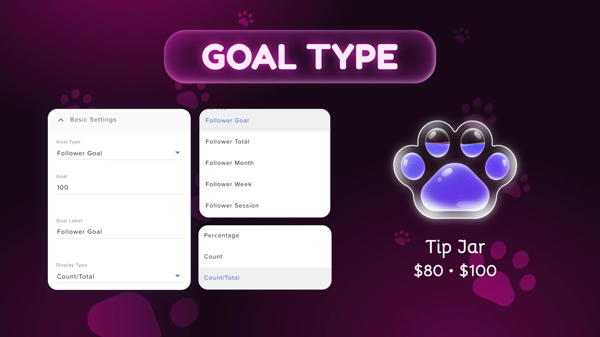 Cat Paw Goal Widget - Image 2