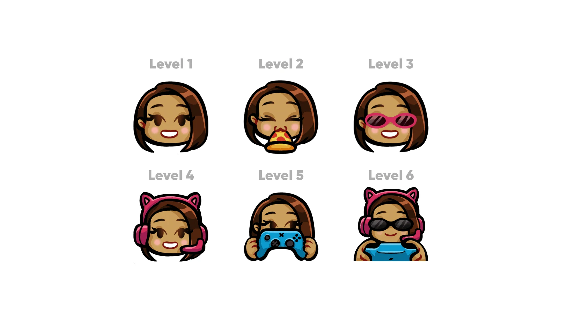 Chibi Girl Badges - Image 3