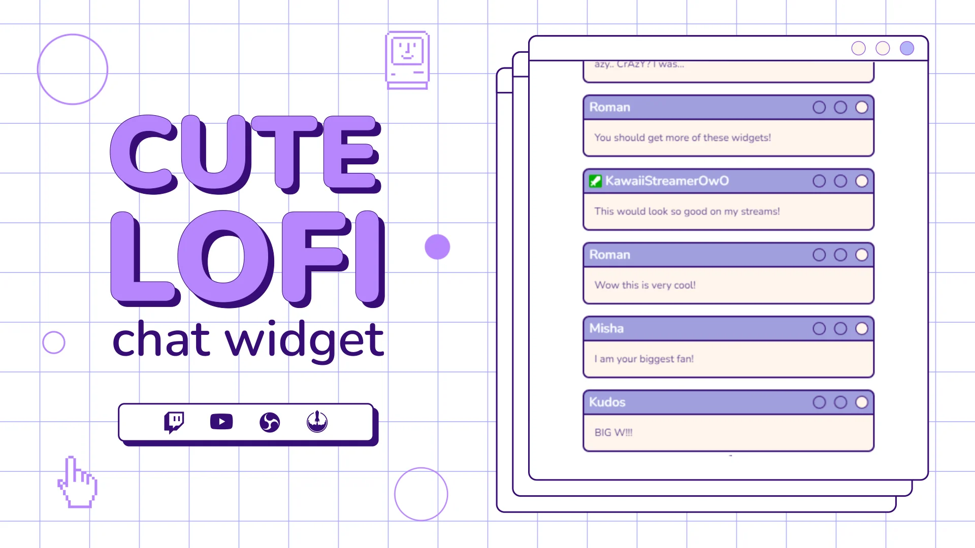 Cute Lofi Chat Widget