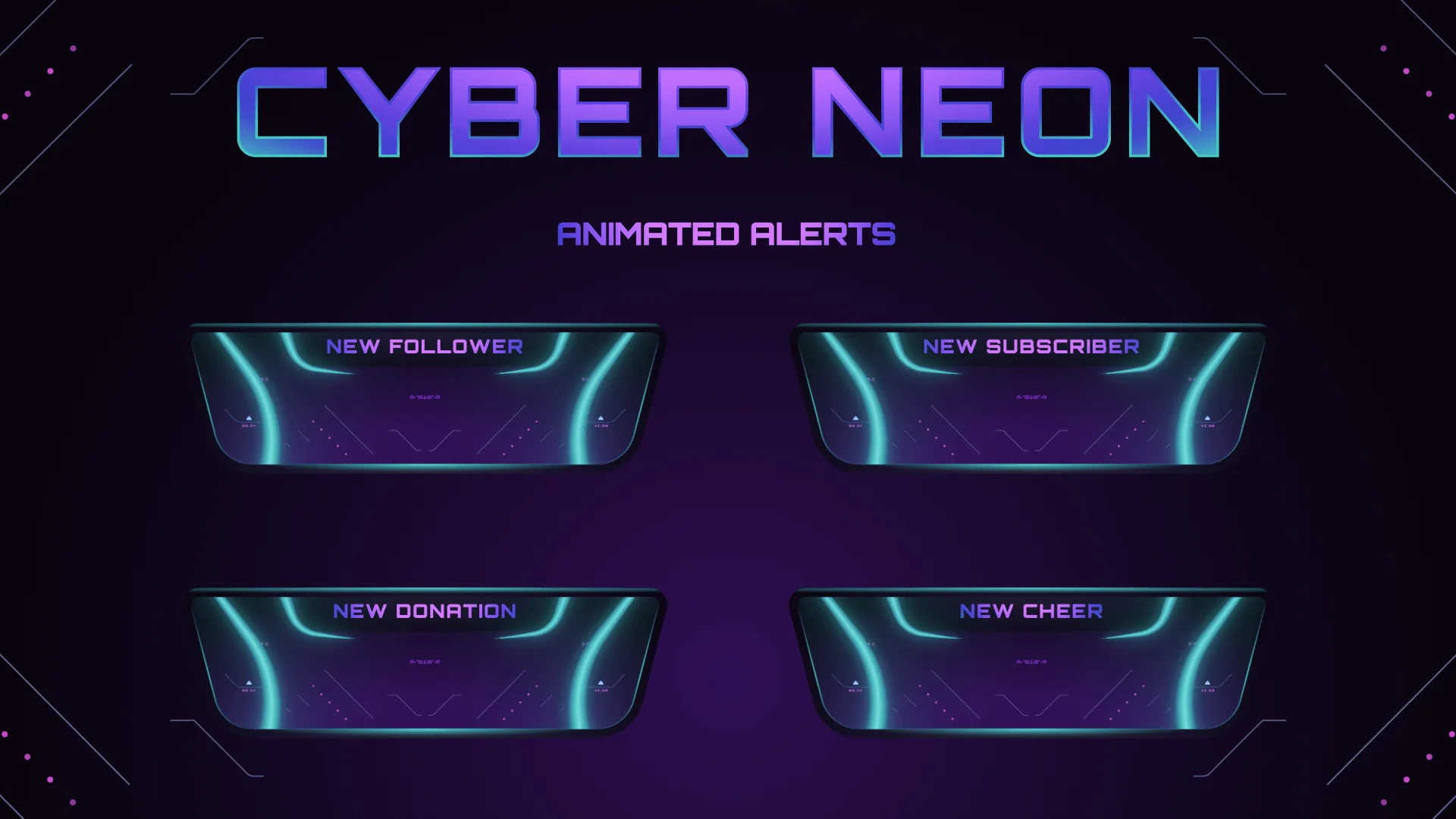 Cyber Neon Alerts