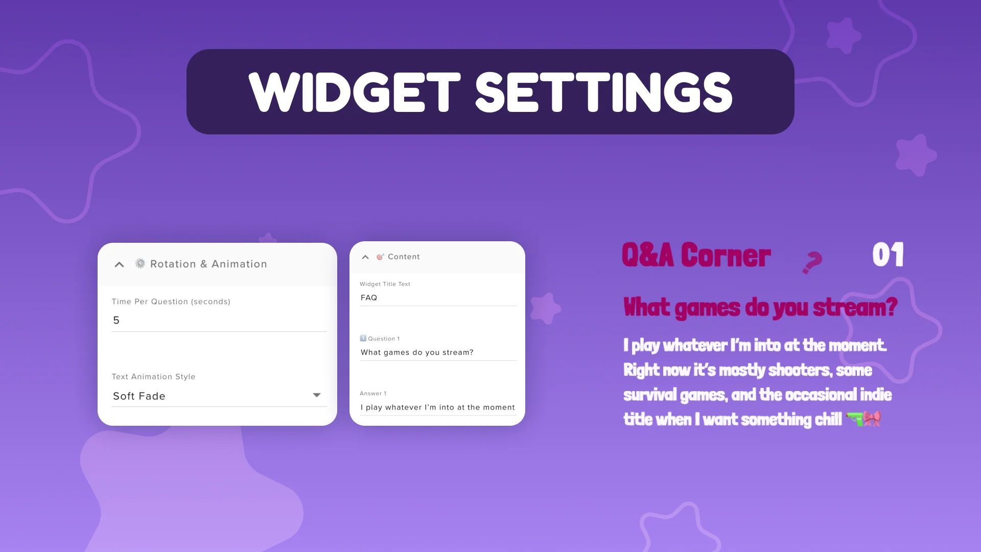 Frequently Asked Questions Stream Widget - Image 2