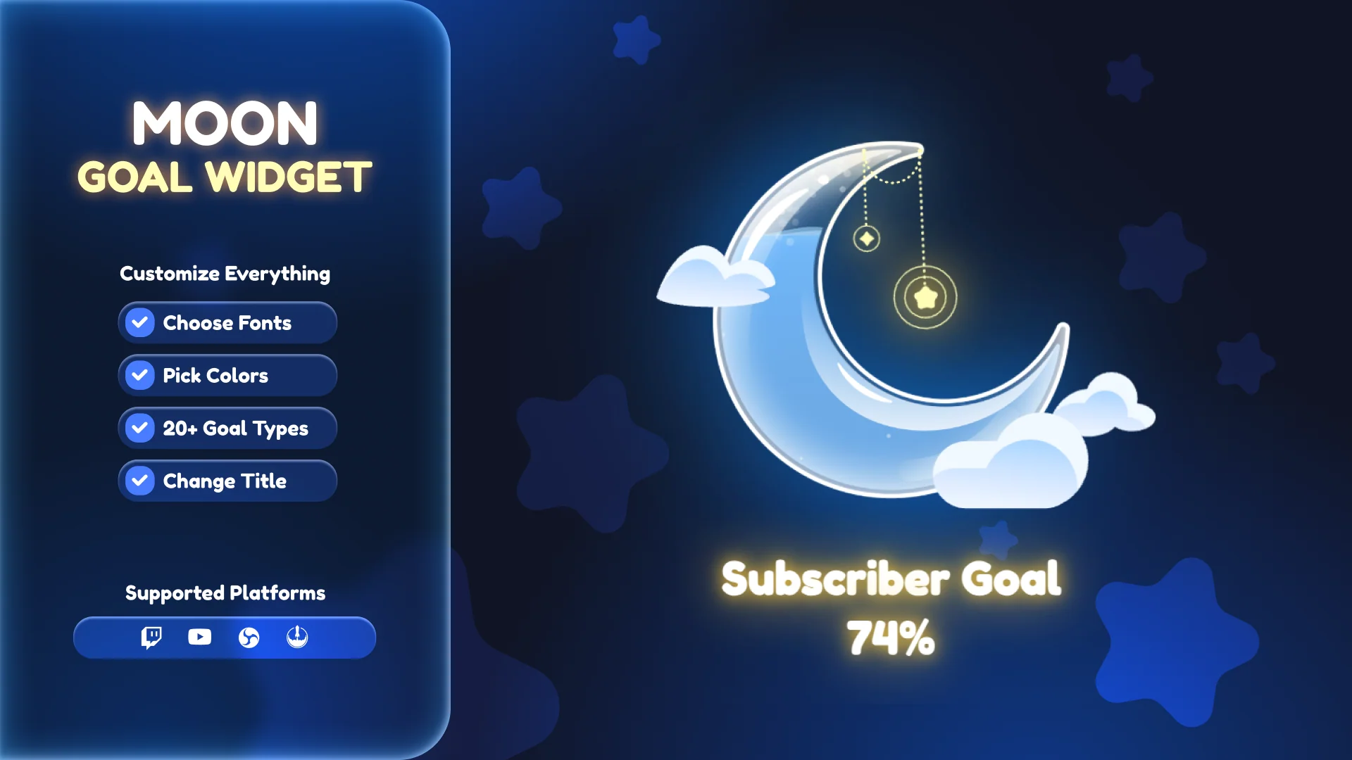 Moon Goal Widget
